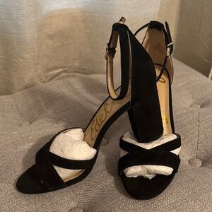 Sam Edelman Black Strappy Heels